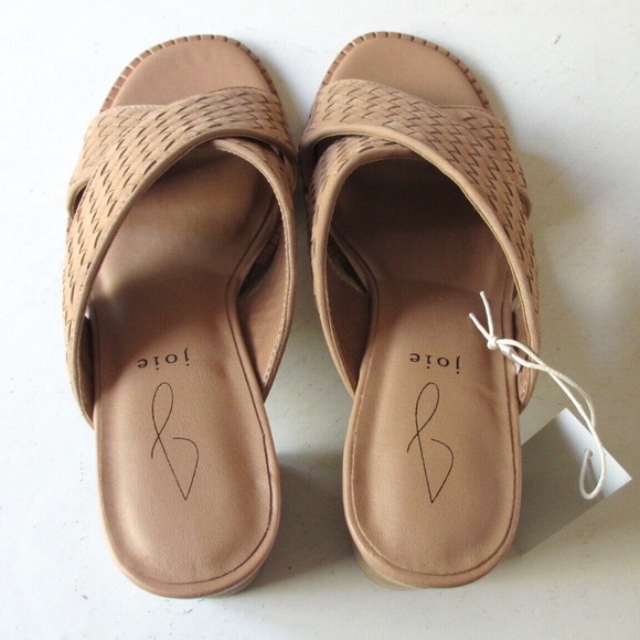 Joie Tan Heels with Woven Design - Picture 5 of 8